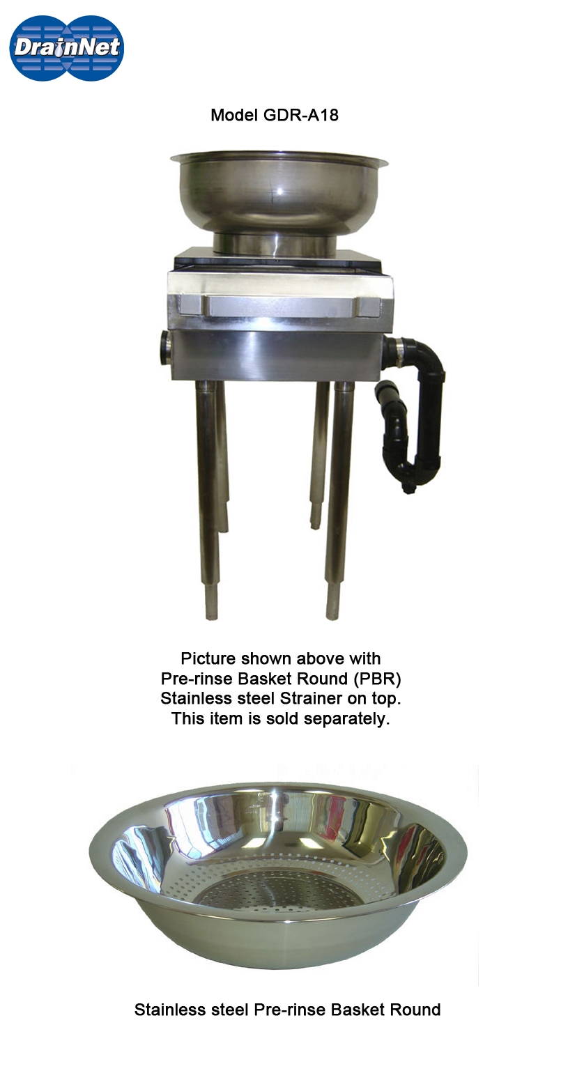 GDRA18 with strainer basket